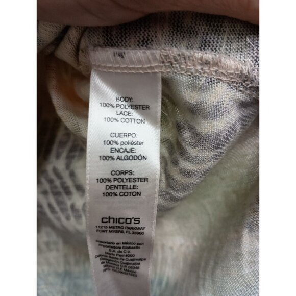 Chico's Multicolor Patterned Blouse - Picture 5 of 8